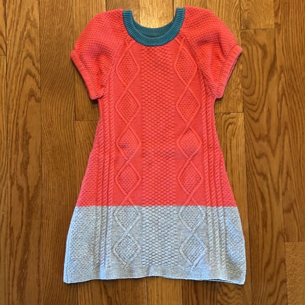 Mini-Boden Girls Knit Dress Size 6-7Y EUC.